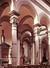 Filippo Brunelleschi Interior of the church painting